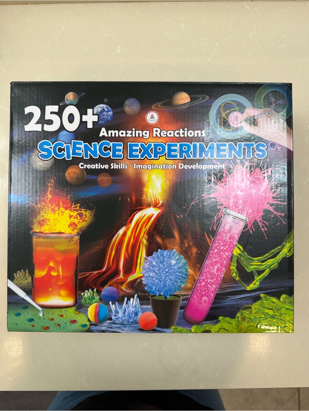 250+ Science Experiments Kit - Colorful Volcano & Reactions
